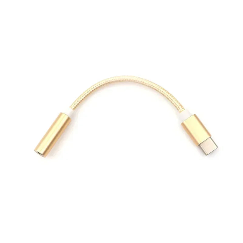 USB-C to 3.5mm Audio Jack Adapter for Wired Headphones USB-C Audio Adapter Qme