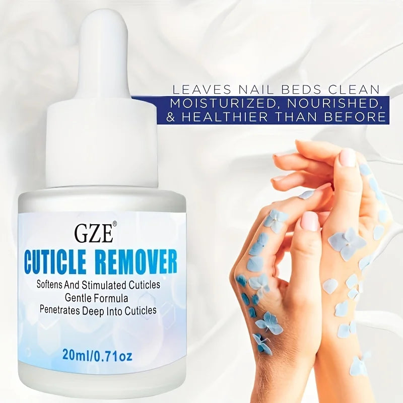 GZE Cuticle Remover Gel & Pusher – Salon-Quality Nail Care Cuticle Care Kit Qme