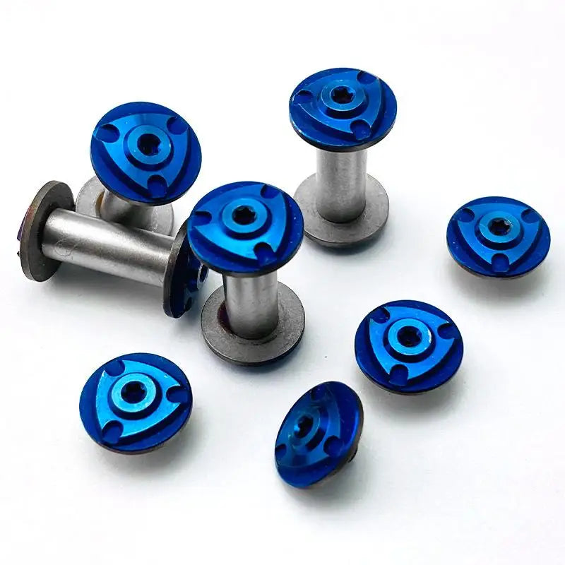 M4 Stainless Steel Spindle Screws – DIY Knife Handle Kit 2 Sets Knife Handle Screws Qst Blue 5MM-3-2PCS