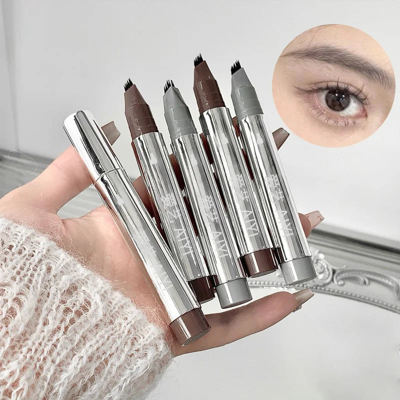 Sweatproof Eyebrow Tattoo Marker – Realistic Hair Stroke Design Eyebrow Tattoo Marker Qme