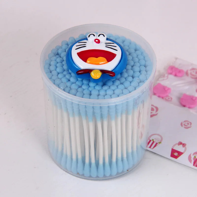 Hello Kitty Double-Ended Spiral Cotton Swabs & Makeup Remover Cotton Swabs Qme 1