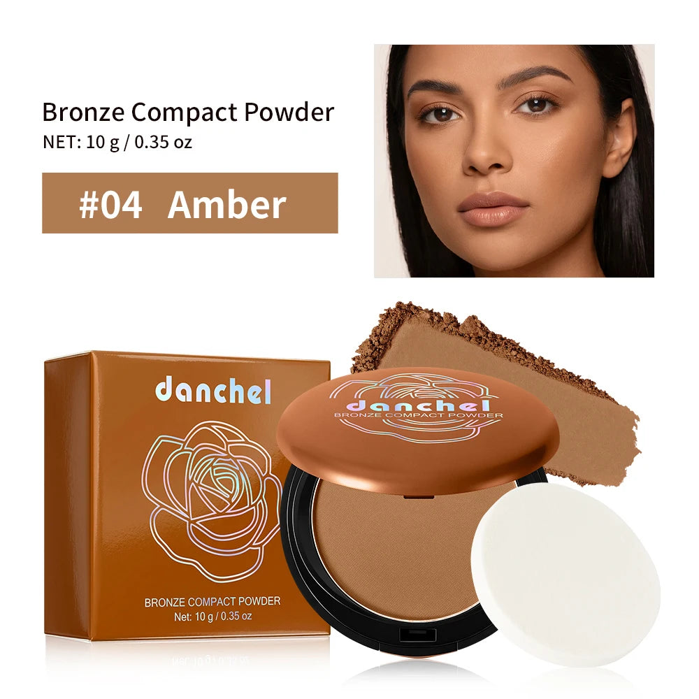 Matte Bronzing Powder – 6 Warm Shades, Buildable Contour Bronzing Powder Qst 04