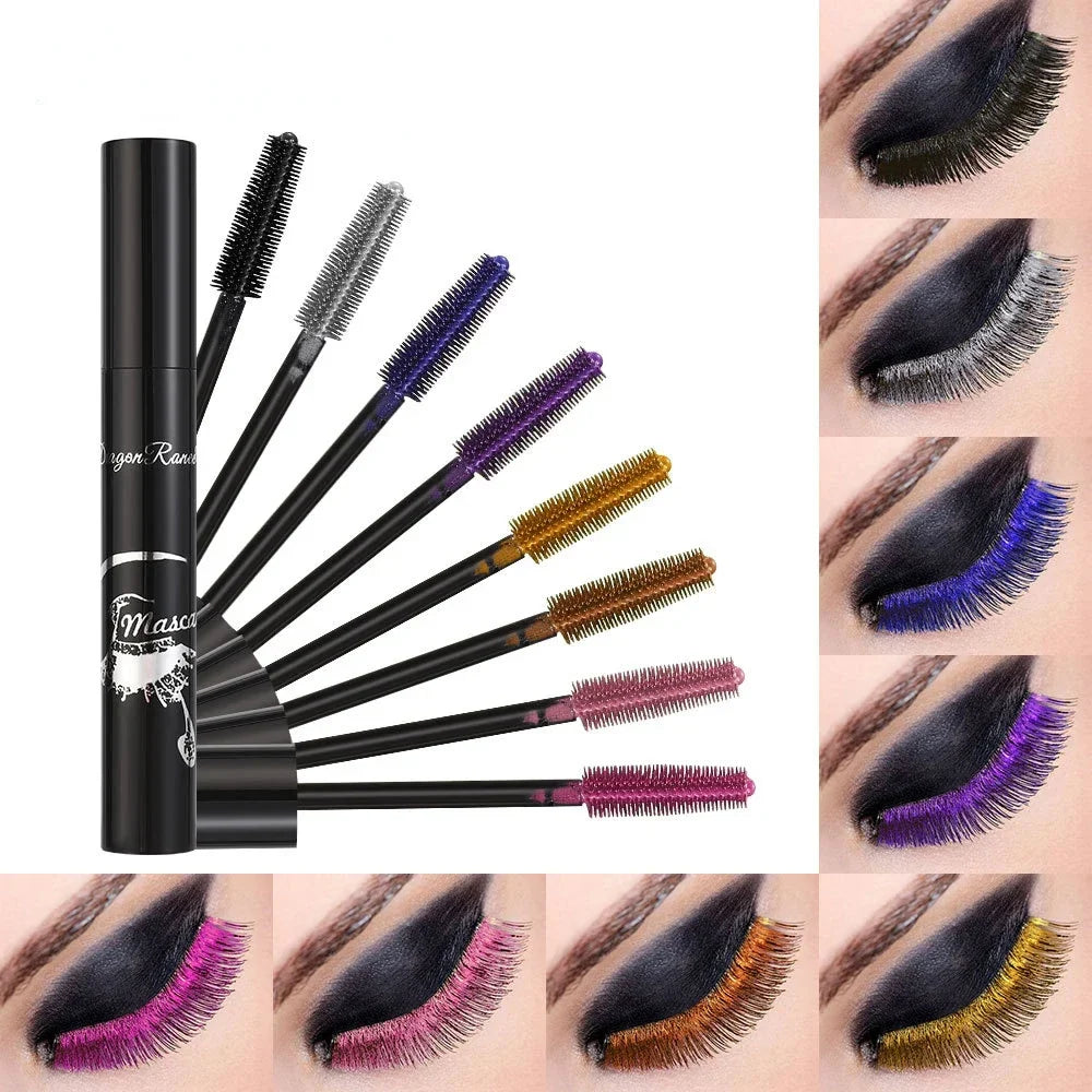 Colorful Glitter Mascara – Waterproof, Long-Lasting, 8 Shades Colored Glitter Mascara Qme