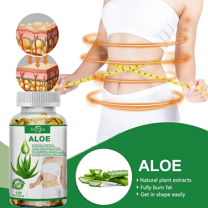 Aloe Vera Extract Capsules – Digestive & Immune Support Herbal Supplement Qst
