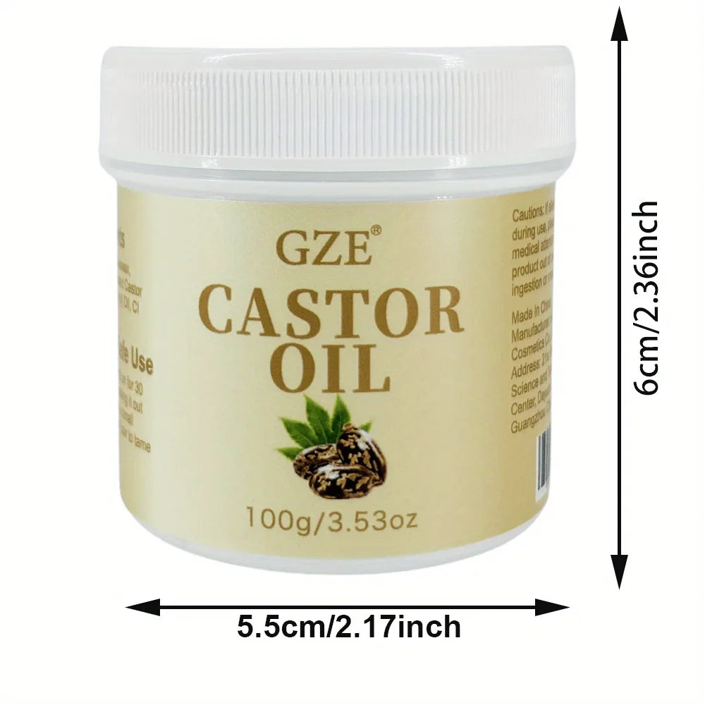 GZE Castor Oil Deep Conditioning Hair Treatment – Split Ends Hair Conditioning Oil Qme