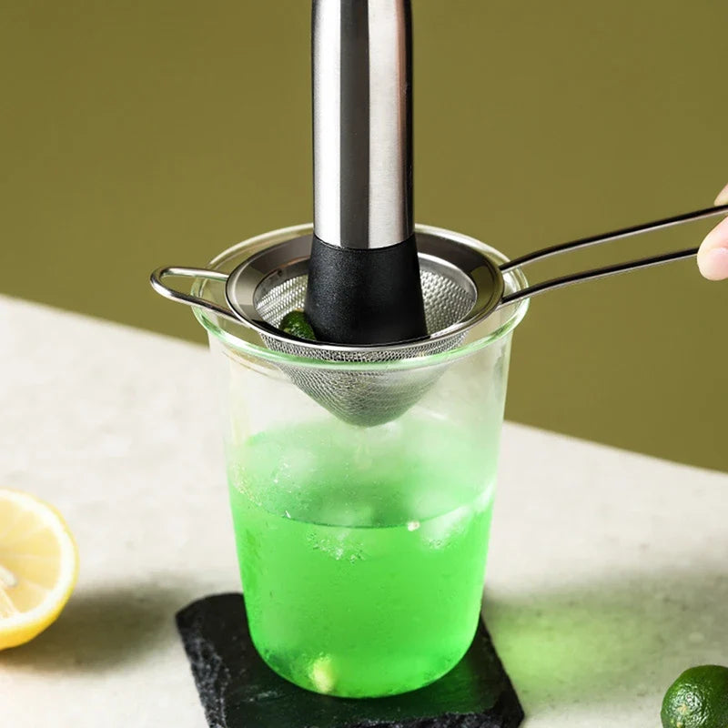 Fine Mesh Stainless Steel Conical Cocktail Strainer Cocktail Bar Strainer Qme