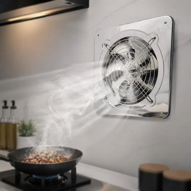 ZARTSEN Stainless Steel Silent Wall Exhaust Fan – Waterproof Vent Wall Exhaust Fan Qst