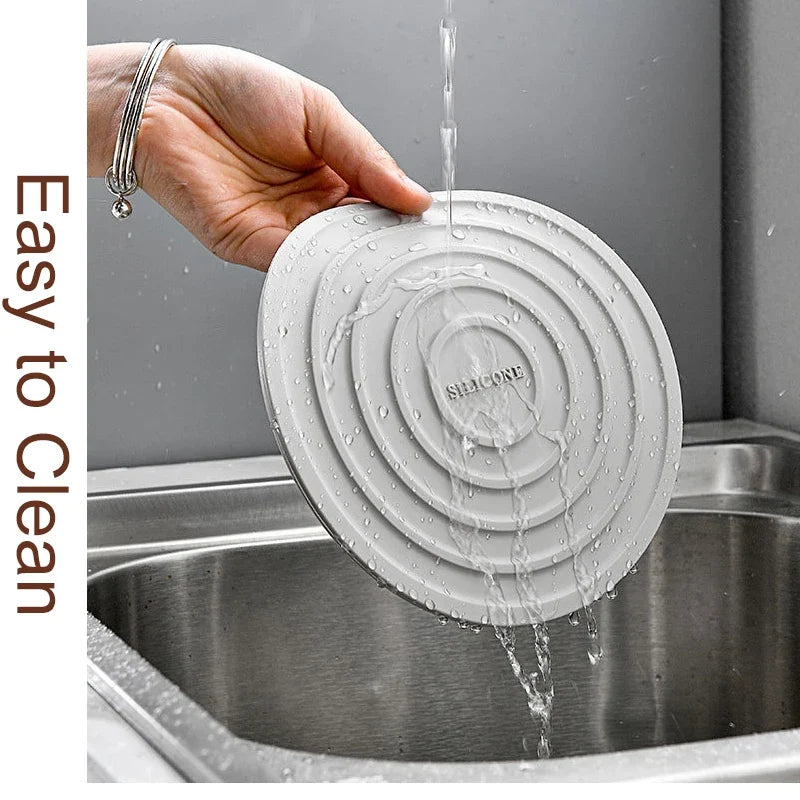 Silicone Trivet Mats & Pot Holders – Round Insulated Coasters Silicone Trivet Mat Qme