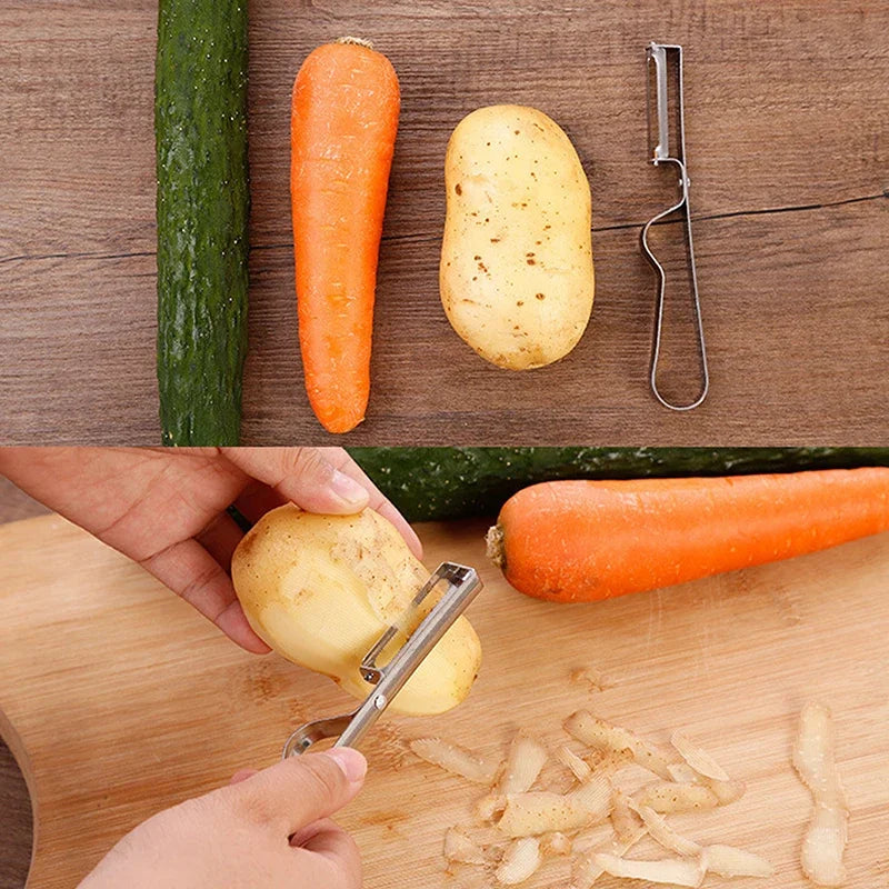 Stainless Steel Multi-Function Vegetable & Fruit Peeler Vegetable Peeler Qme