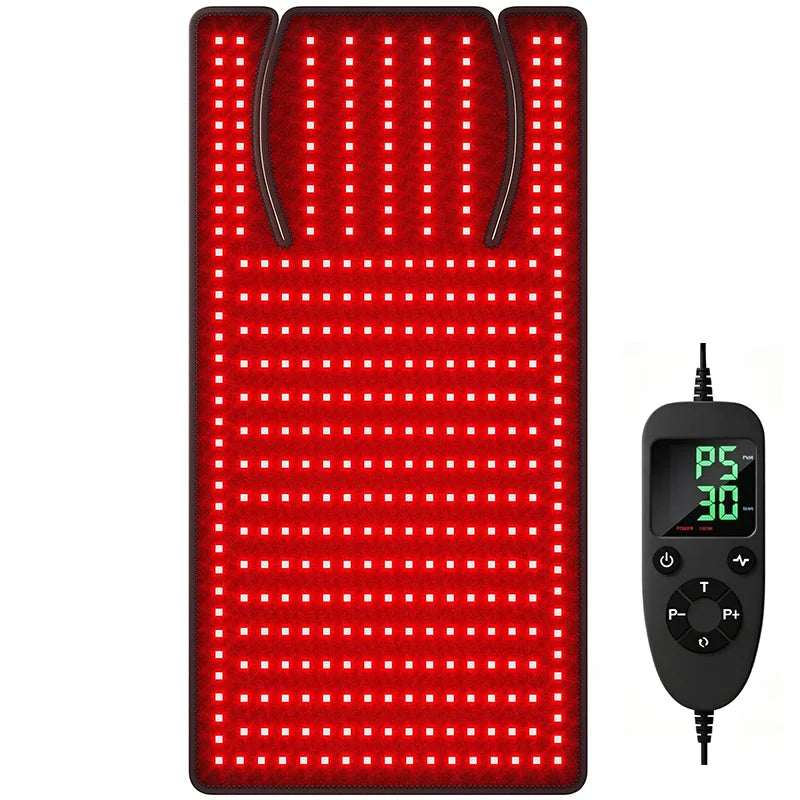 ZONGKUNG 380-LED Red Light Therapy Mat 660nm 850nm | 33"×17" Red Light Therapy Mat Qst 380LED MAT AU Plug