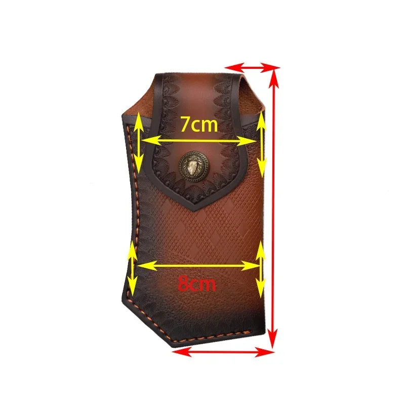 Large PU Leather Folding Knife Sheath Belt Holster Scabbard Knife Sheath Qst