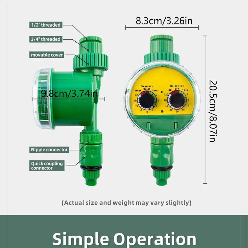 Automatic Drip Irrigation Faucet Timer – Garden Hose Valve Irrigation Hose Timer Qme
