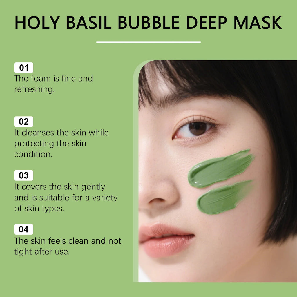 Facial Bubble Cleansing Mask – Oil Control & Deep Hydration Facial Bubble Mask Qst
