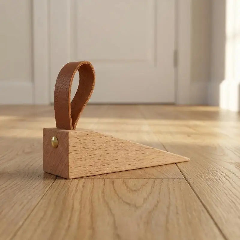 Solid Wood Door Stopper – Anti-Collision Baby Safe Gate Decor Wood Door Stopper Qme