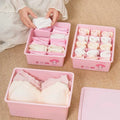 Hello Kitty Kuromi Underwear & Socks Storage Box with Lid Clothing Storage Box Qme 3 Ten Squares