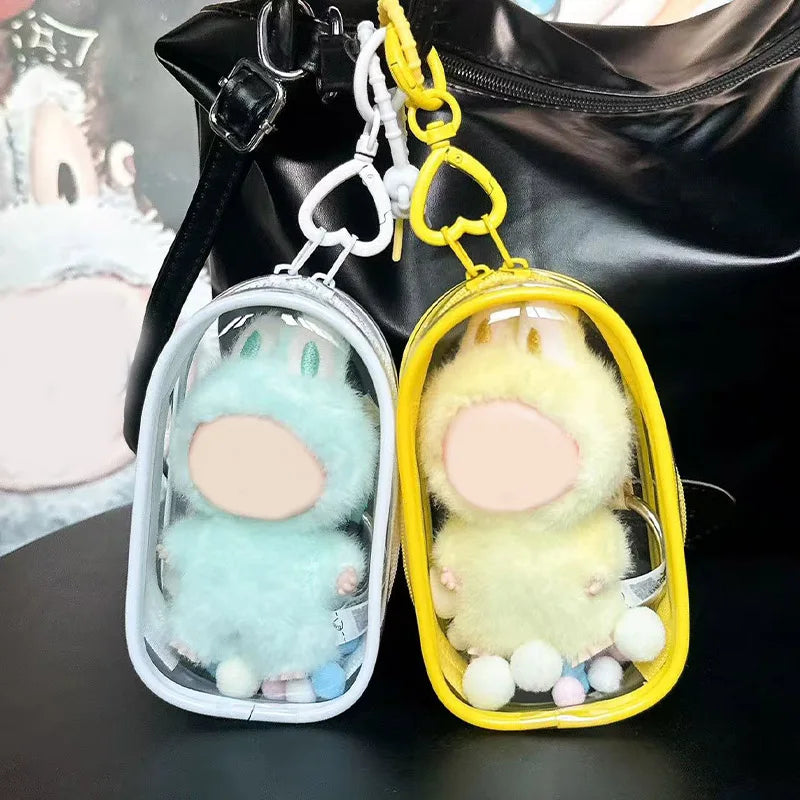 Stretch Cloth Plush Toy Protective Cover & Transparent Strap Plush Toy Cover Qme