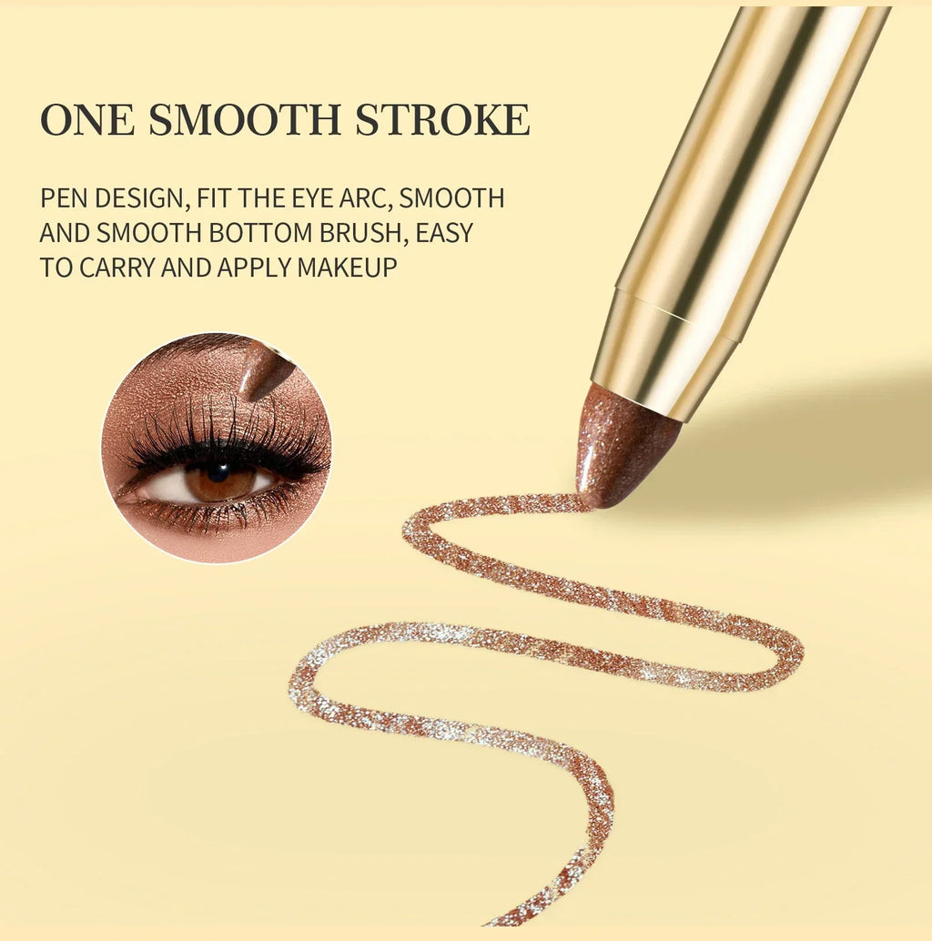 Double-Ended Eyeshadow Stick | Waterproof Matte & Glitter Eyeshadow Stick Qme