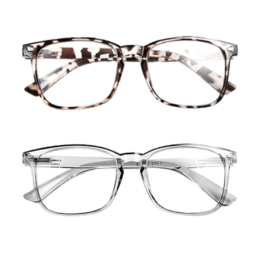 VOPHA Blue Light Blocking Reading Glasses 2 Pack | Unisex Reading Glasses Qst Ash Leopard +200