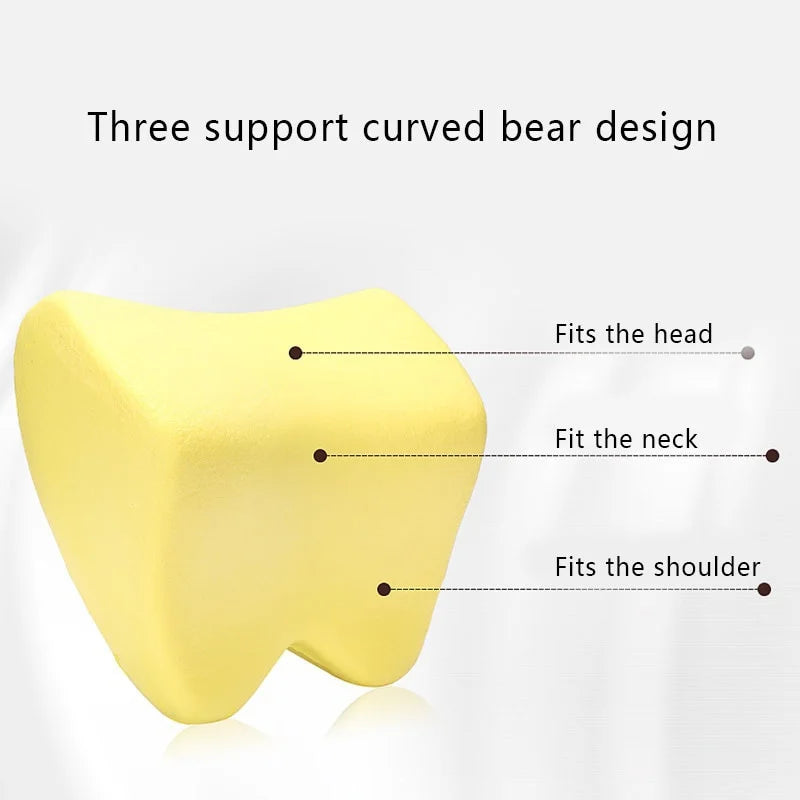Car Neck Headrest Pillow – Auto Seat Head Support Cushion Car Headrest Pillow Qme
