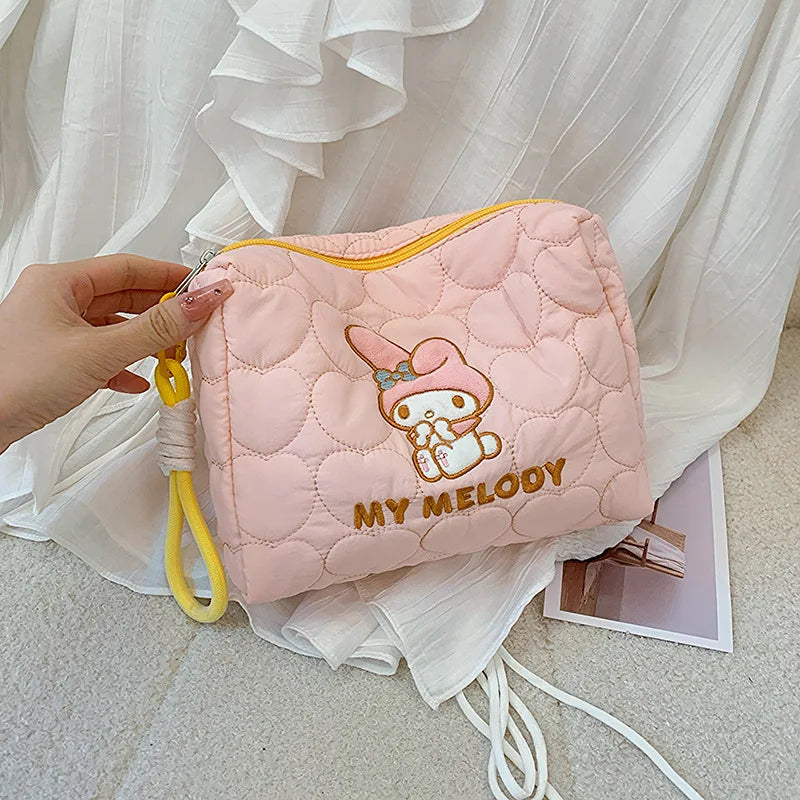 Sanrio Large Capacity Cosmetic Bag & Toiletry Pouch Cosmetic Travel Bag Qme Melody M