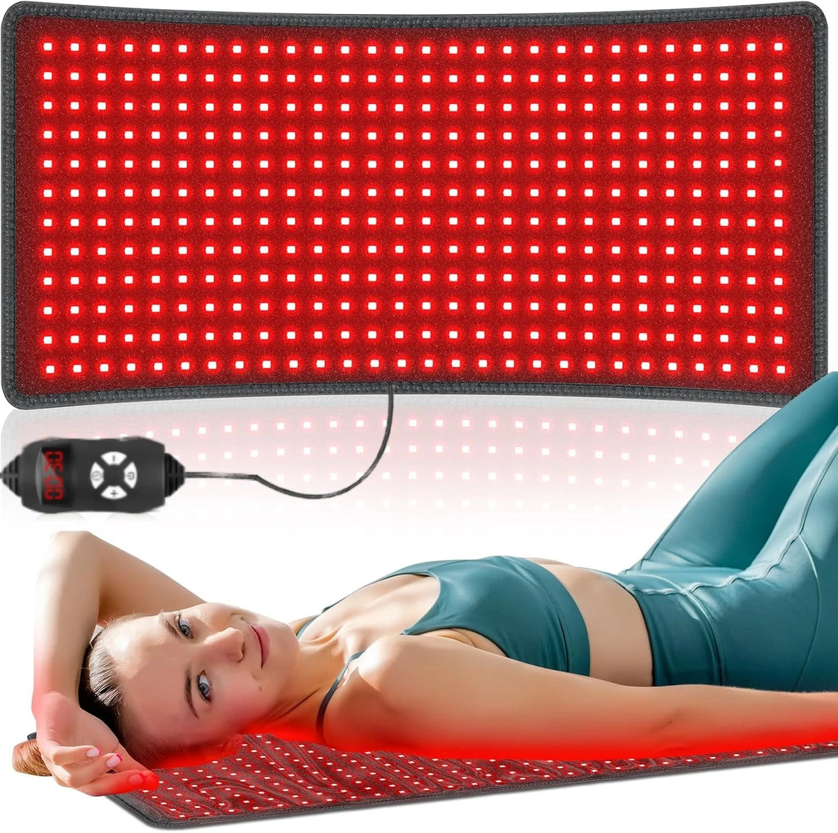 Wearable Red Light Therapy Pad 660nm 850nm – Large Wrap Belt Red Light Therapy Pad Qst