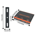 Weatherproof License Plate Frame | Front & Rear Car Tag Holder License Plate Frame Qme Black