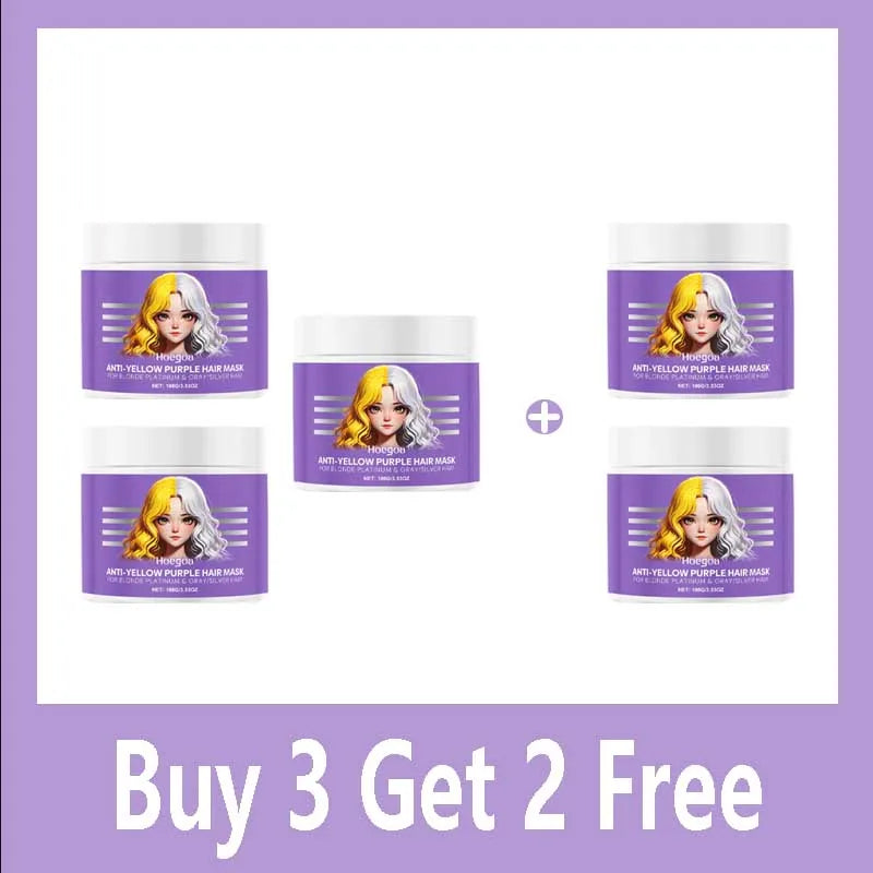 Qme Purple Hair Mask – Anti-Yellow, Deep Nourishing & Frizz Control Purple Hair Mask Qme Buy 3 Get 2 Free
