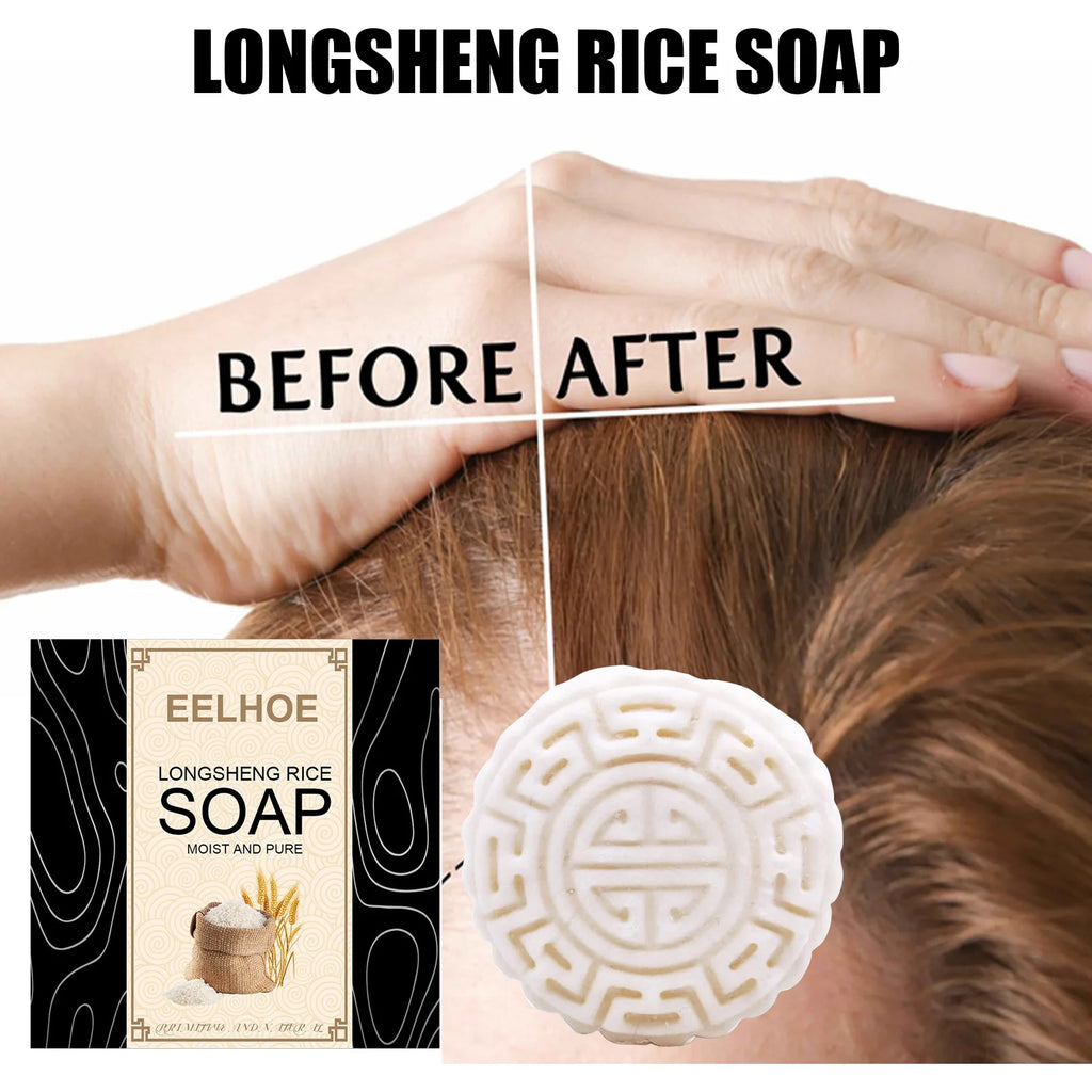 Rice Water Shampoo Bar – Nourishing Solid Hair Cleanser Solid Shampoo Bar Qst