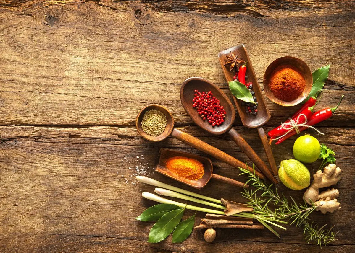 Colorful Spices Canvas Wall Art – Kitchen & Restaurant Decor Canvas Wall Art Qst 21 50x70cm Unframed