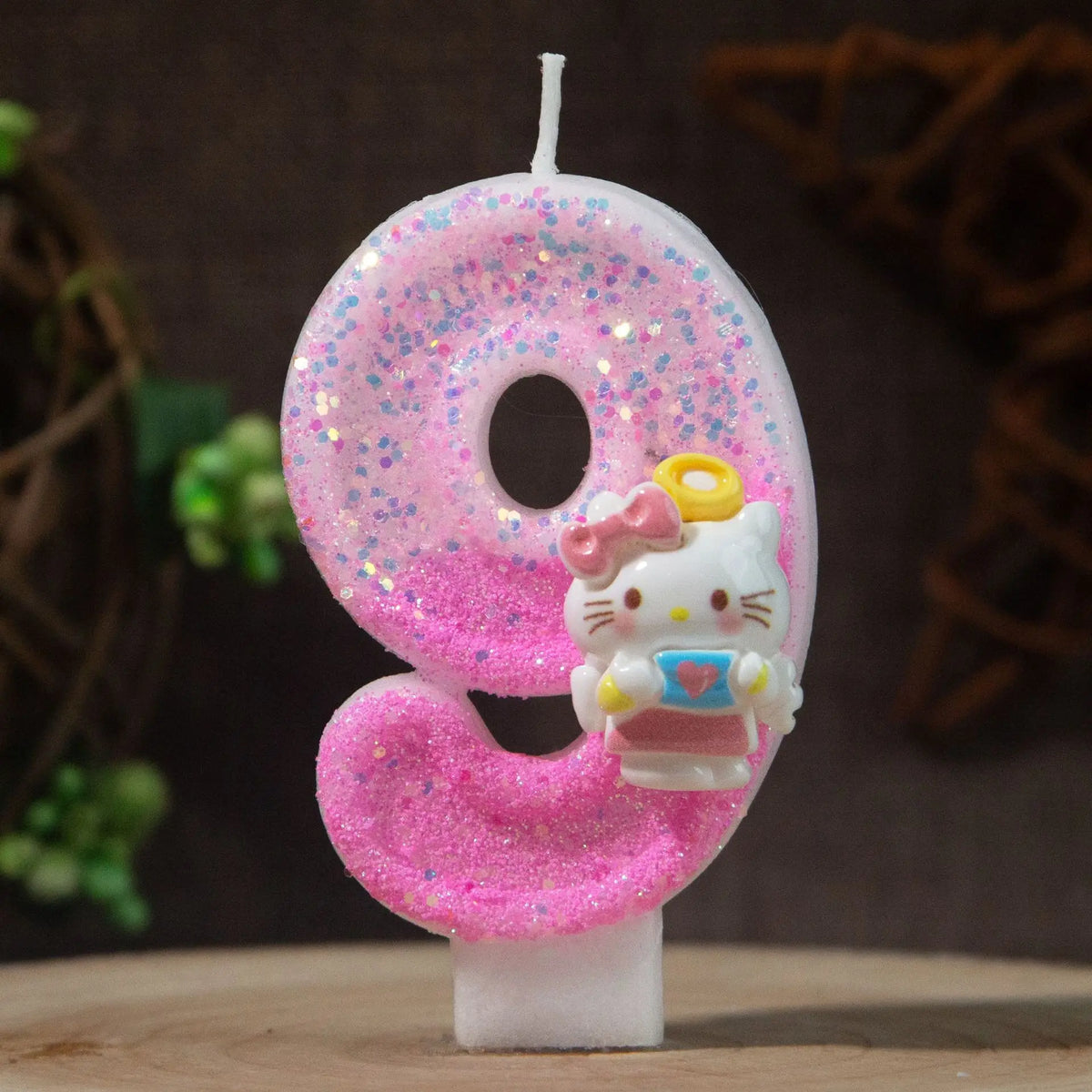 Hello Kitty 0-9 Number Birthday Candles Pink Cake Topper Birthday Cake Candles Qme 9
