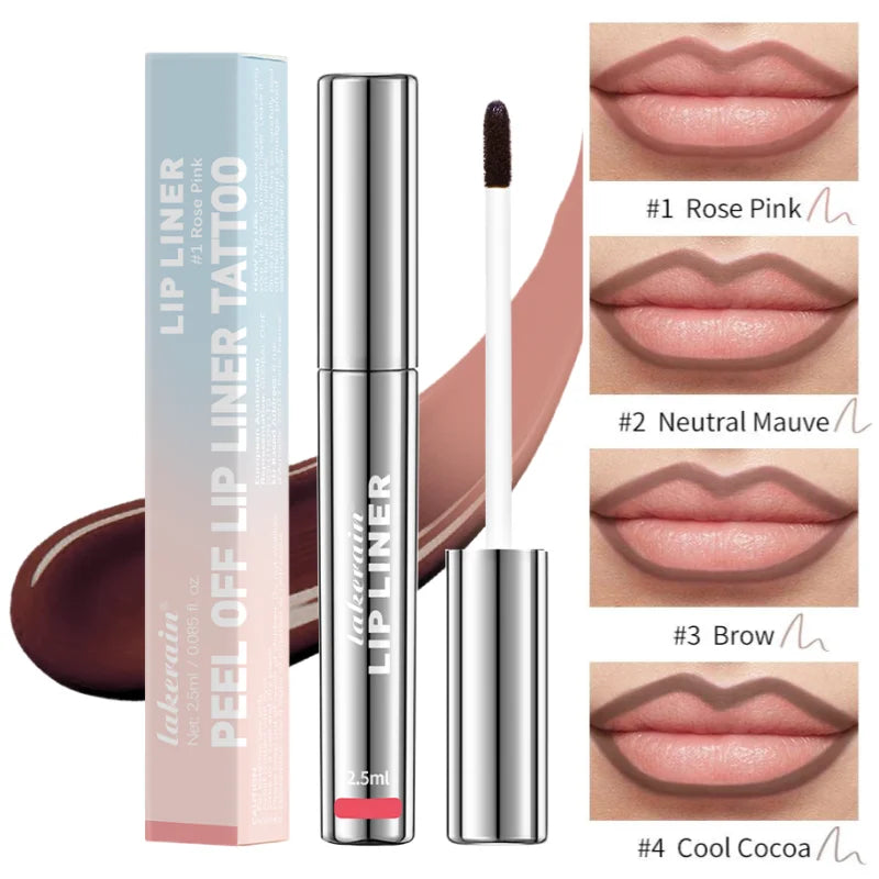 Waterproof Peel-Off Lip Liner – Vitamin E & Hyaluronic Acid Liquid Lip Liner Qst