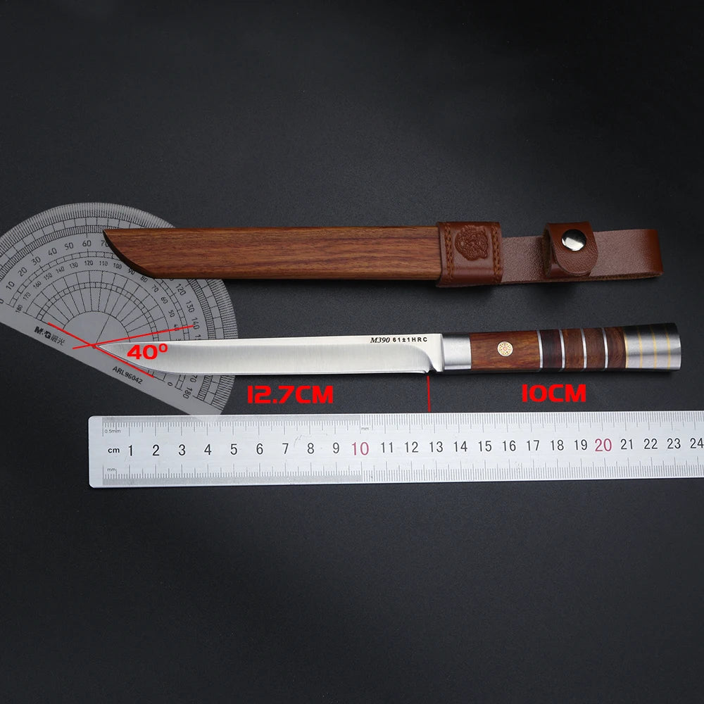 XUAN FENG Sheathed Kitchen Cleaver – 9Cr18 Bone Cutting Knife Kitchen Cleaver Knife Qst