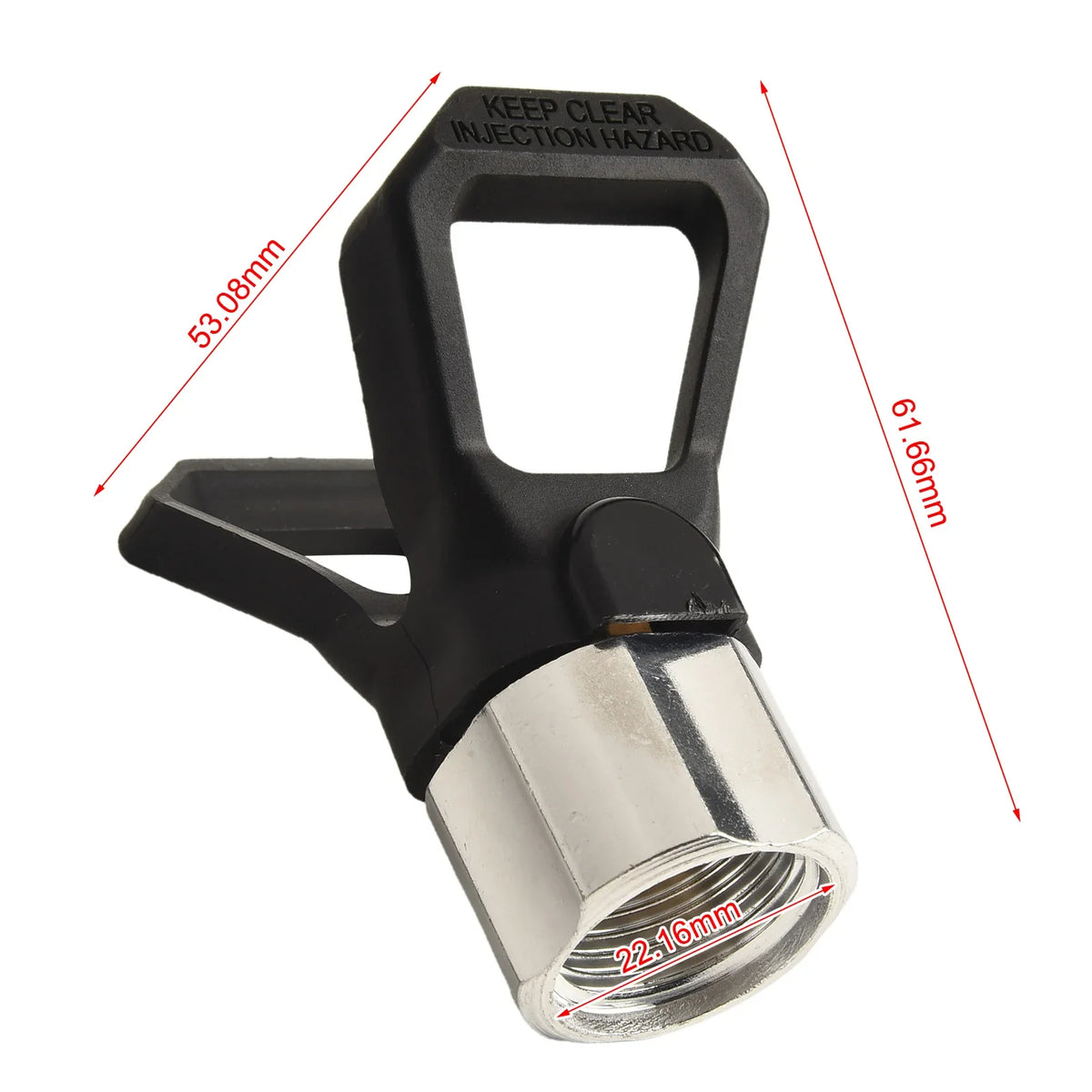 G7/8 Airless Sprayer Nozzle Connector Paint Tip Guard Holder Sprayer Nozzle Connector Qme