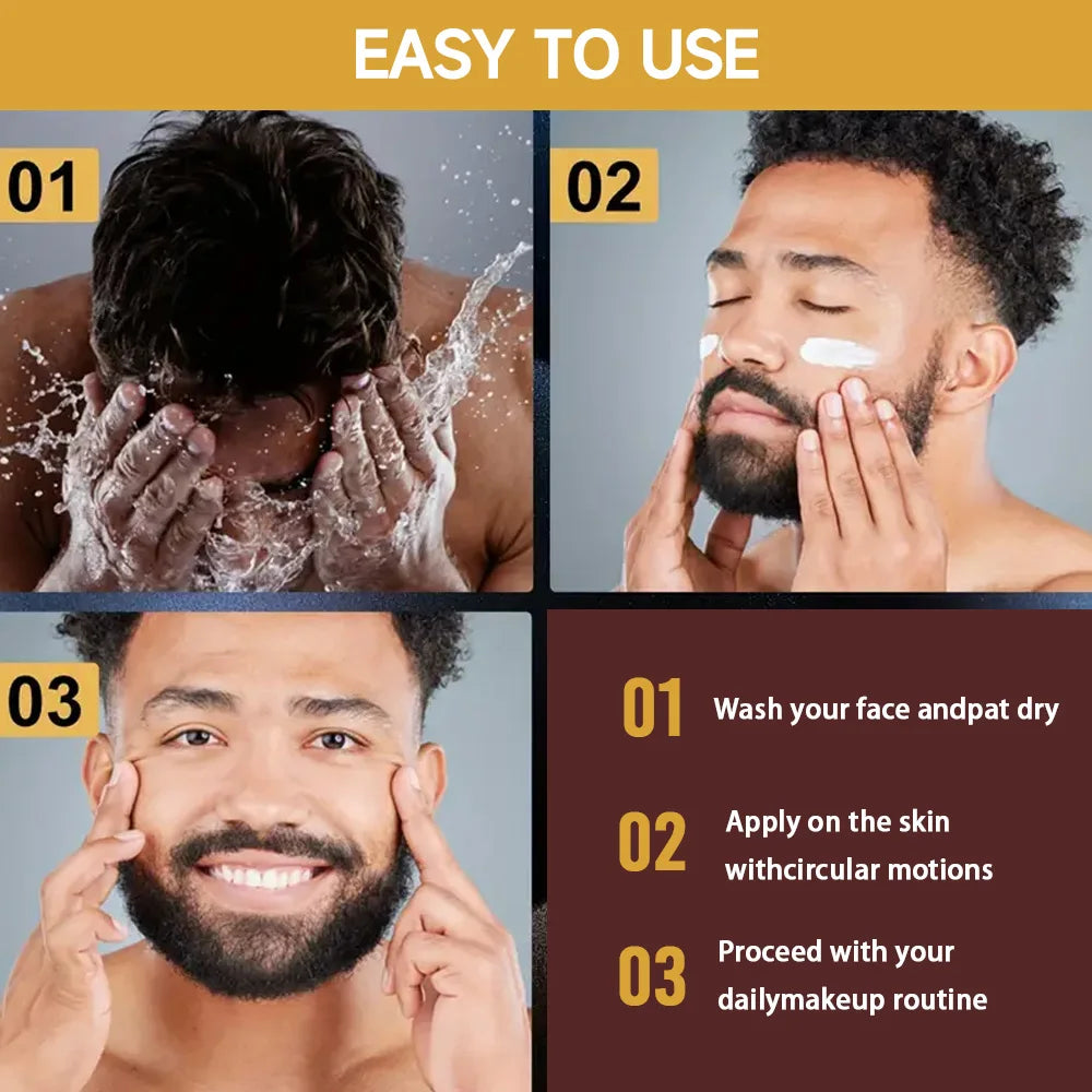 YOUNGCOME Men's Retinol Hyaluronic Face Cream – Firm & Hydrate Men's Face Cream Qst