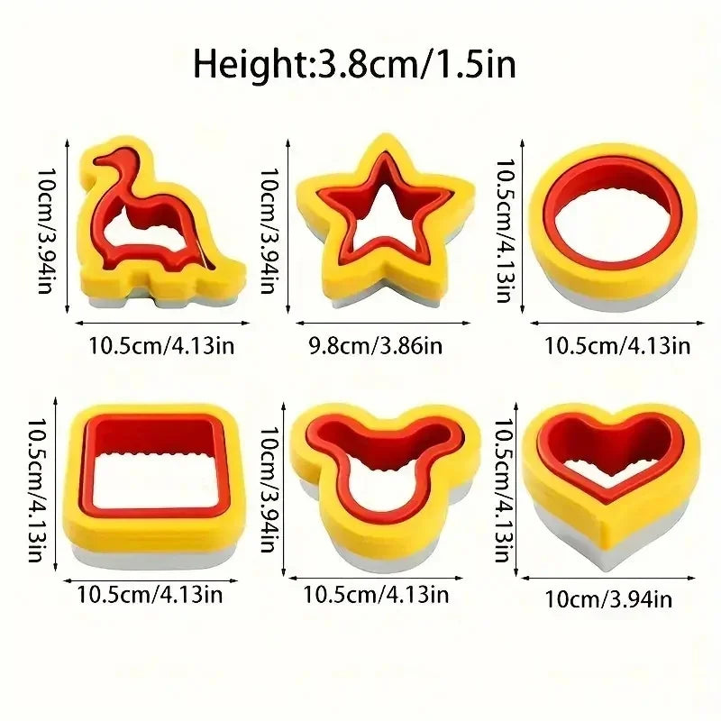 Stainless Steel Cookie Cutters – Animal & Heart Shapes Set Cookie Cutter Set Qme