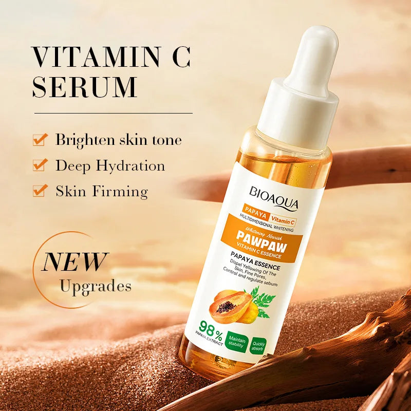 Papaya Vitamin C Brightening Face Serum – Fade Dark Spots Brightening Face Serum Qme