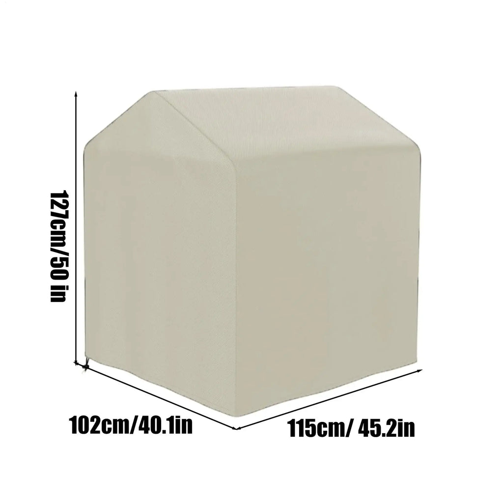 Playhouse Waterproof Tarp 210D Oxford Fabric Drawstring Cover Outdoor Playhouse Cover Qme