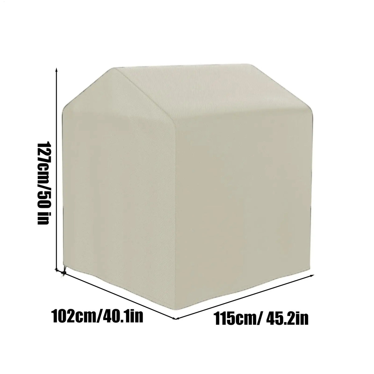 Playhouse Waterproof Tarp 210D Oxford Fabric Drawstring Cover Outdoor Playhouse Cover Qme