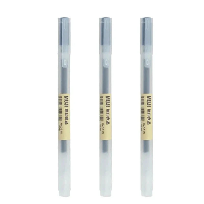 Kawaii Gel Pens Black Red Blue 0.38mm Fine Tip – 3-Pack Gel Pen Set Qme 0.38mm 3 black