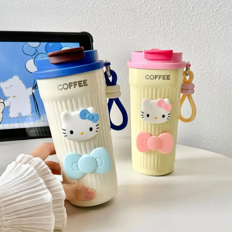 Hello Kitty Insulated Cup | 316 Stainless Steel & Straw Insulated Tumbler Qme