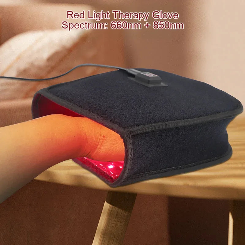 Red & Near Infrared Light Therapy Glove – 660nm 850nm Hand Mitten Light Therapy Glove Qst