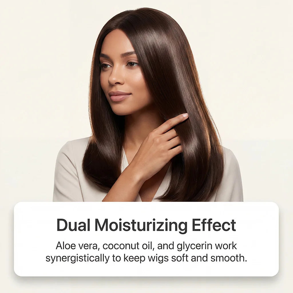 Gleamxi Wig Shampoo – Moisturizing, Frizz Control, 100ml Wig Care Shampoo Qst