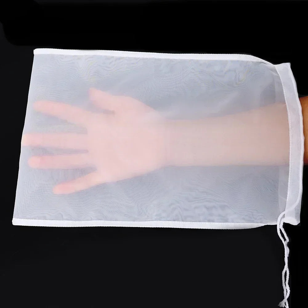 Reusable Nylon Mesh Filter Bags – Soy Milk, Nut, Tea & Coffee Mesh Filter Bag Qme
