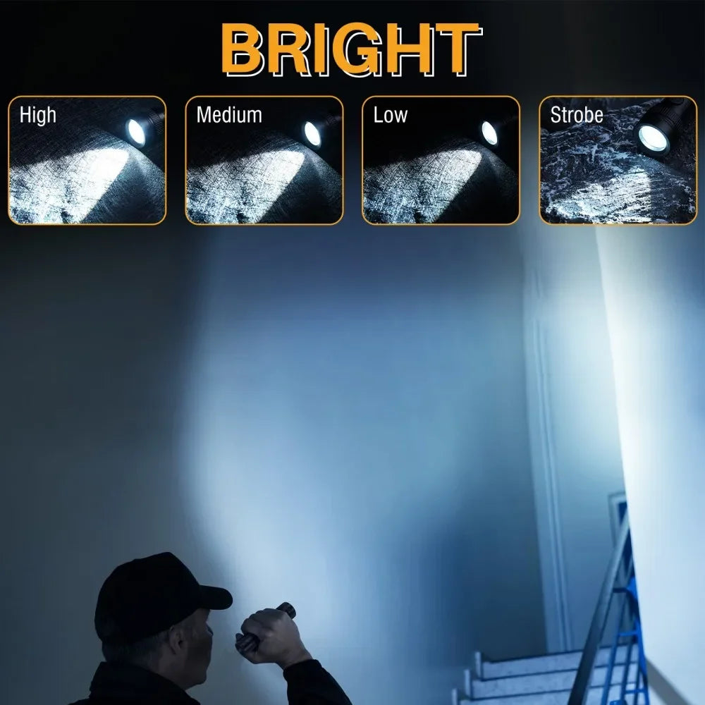 BORUiT ST12 800LM Zoomable LED Flashlight | Type-C Rechargeable LED Flashlight Qst