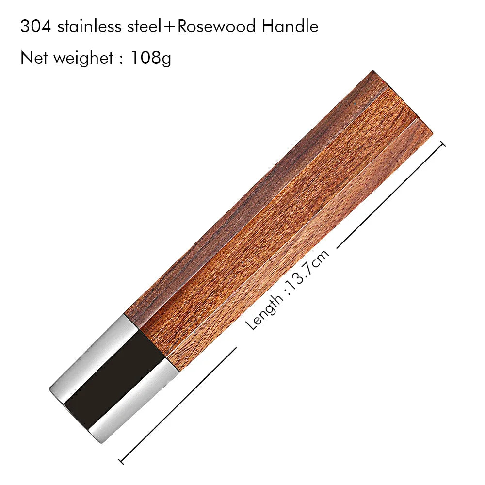 TURWHO Damascus Steel Blade Blank – DIY Nakiri Santoku Chef Knife Damascus Knife Blank Qst Brown