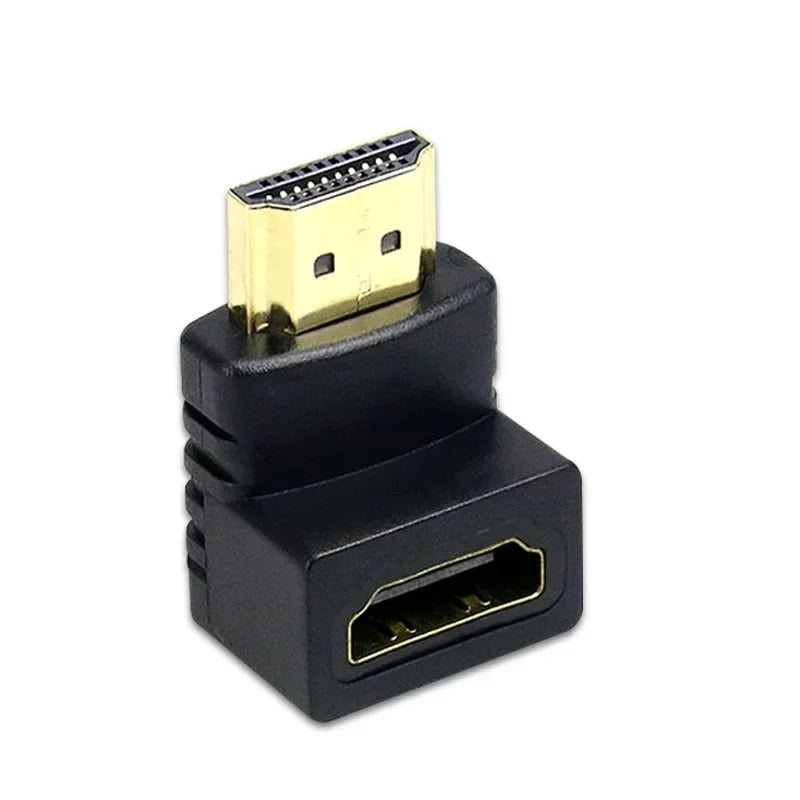 4K HDMI Right Angle Adapter – 90° & 270° Connector HDMI Angle Adapter Qme