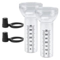 Outdoor Clear Glass Rain Gauge Set – 2 Cups, Stand & Replacement Tube Outdoor Rain Gauge Qme China Mainland as shown