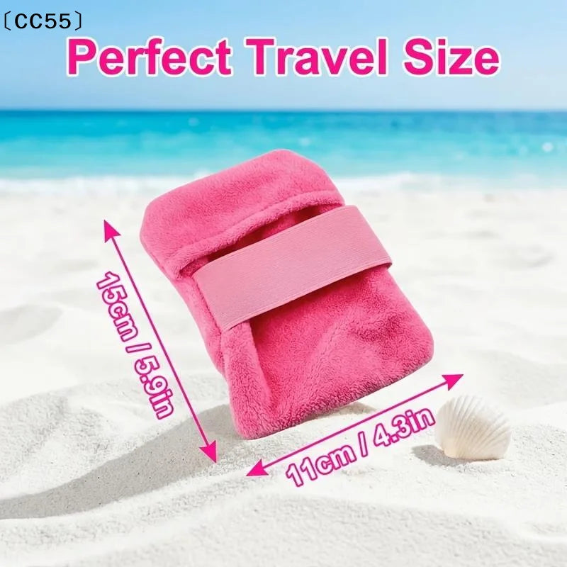 Beach Sand Removal Gloves – Lightweight Coral Fleece, Washable Beach Gloves Qst