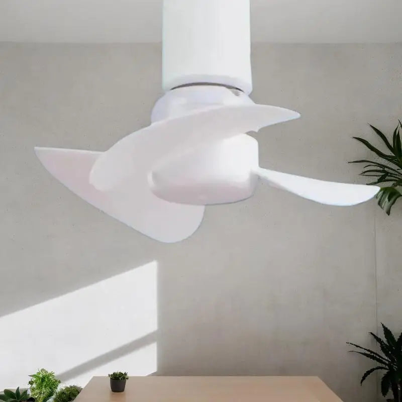 5W E27 Socket Mini Ceiling Fan – Silent Indoor Air Circulation Mini Ceiling Fan Qst