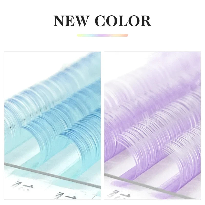 NATUHANA Colored Individual Faux Eyelash Extensions C D Curl Faux Eyelash Extensions Qme